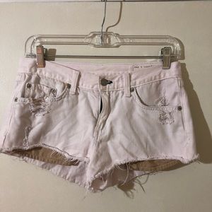 White rag and bone jean shorts